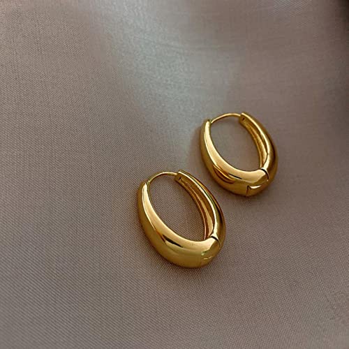 Bijoux à la mode boucles d'oreilles cuivre lisse de qualité