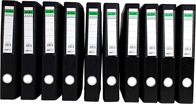 (Pack of 25) ALBA RADO LEVER ARCH BOX FILE 8CM A4 SIZE,