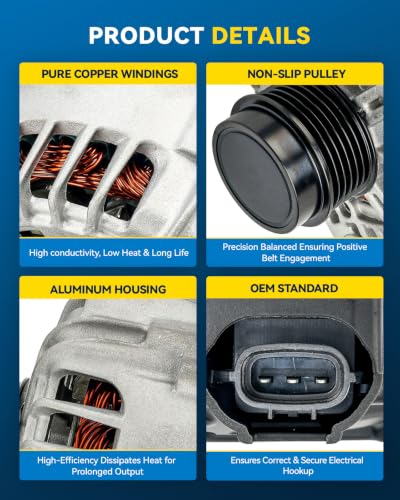 Image of PHILTOP Alternator for Kia Soul Rio Forte5 Hyundai Veloster