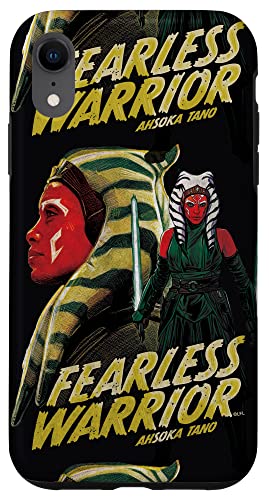 Coque iPhone XR Star Wars Ahsoka Tano en silicone noir antichoc