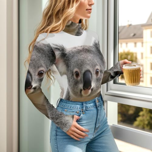 Camiseta moldeadora sexy para mujer GuoChe estilo body de manga larga gris 4