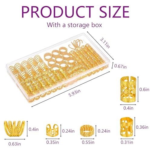 Accesorios de joyería para cabello Tuefuzy 110 piezas miniatura 3