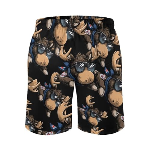 Moose Mens Swim Trunks Quick Dry Board Shorts Beach Swimwear Bathing Suits3