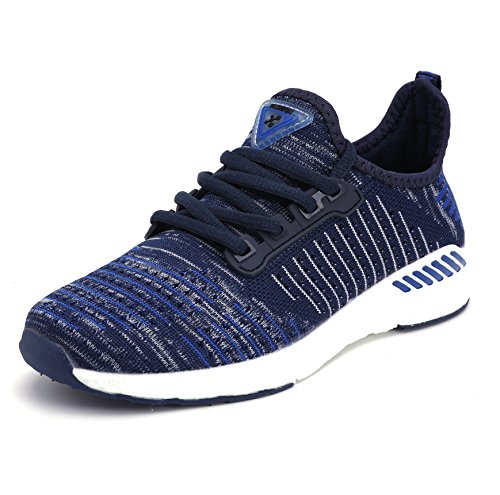 ZanYeing Unisex Bequem Schnürer Gym Fitness Atmungsaktives Mesh Turnschuhe Freizeitschuhe Ultra-Light Sportschuhe Laufschuhe,Blau,36 EU