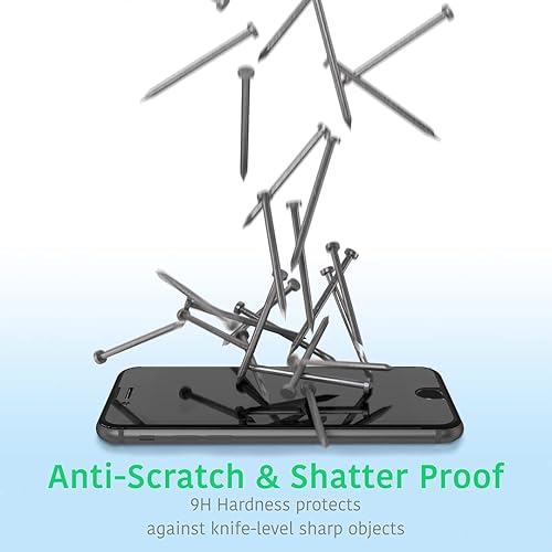 Miniatura 5 de TalkWorks Protector de pantalla de vidrio templado prémium compatible con iPhone 1313 Pro14, antirreflejos, a prueba de roturas y grietas, ultra