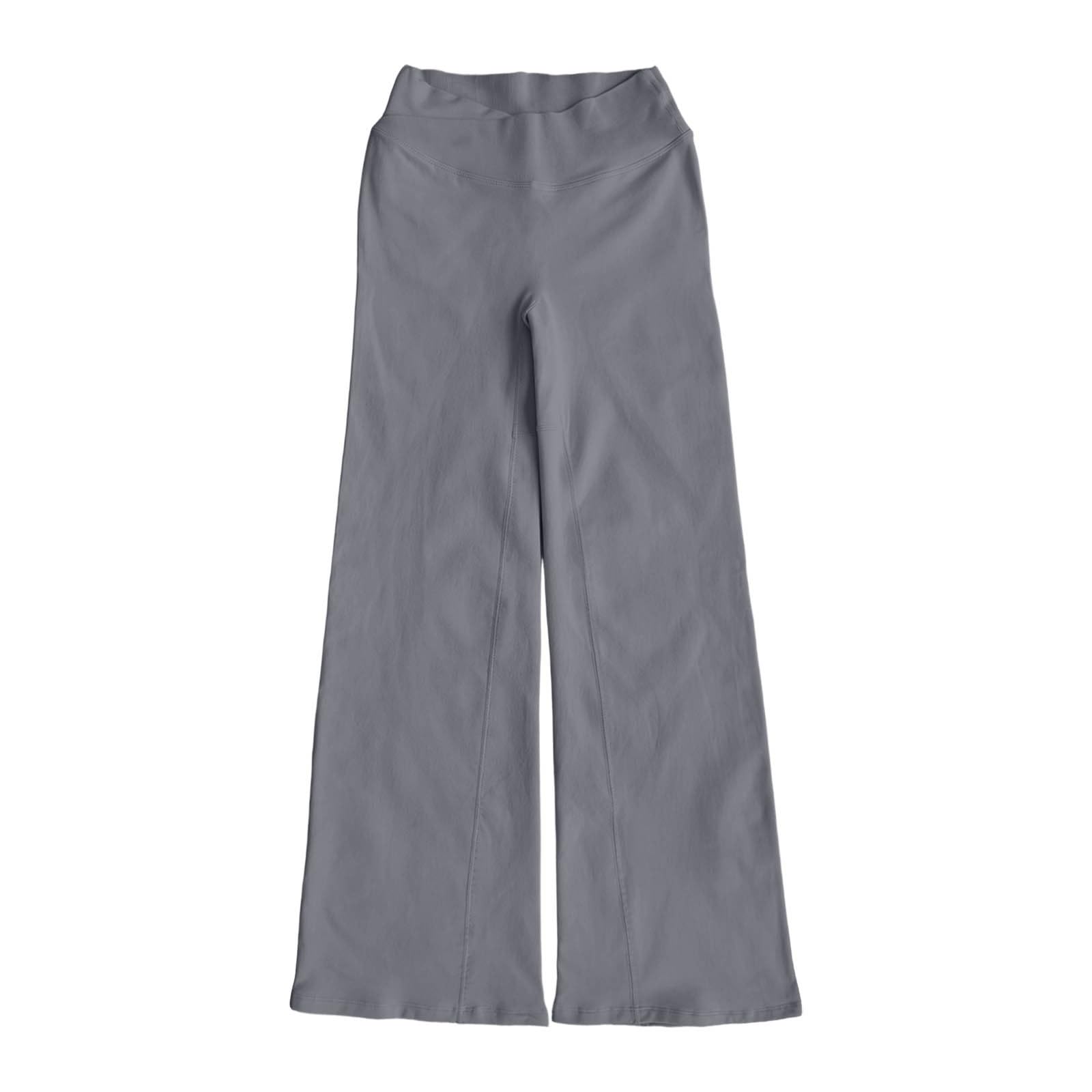 Damen Nahtlose Yogahose mit weitem Bein und hohem Bund, atmungsaktiv und dehnbar für Jogging und Training