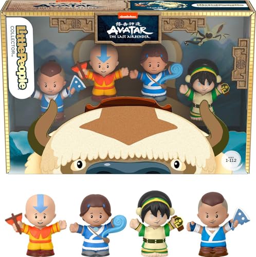 Image of Little People Collector Avatar: The Last Airbender Special Edition Set for Adults & Fans, 4 Figures in Display Package