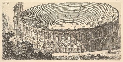 Affiche Graffiti de l'Amphithéâtre de Vérone 60x90cm Tableaux d'Art par Piranesi