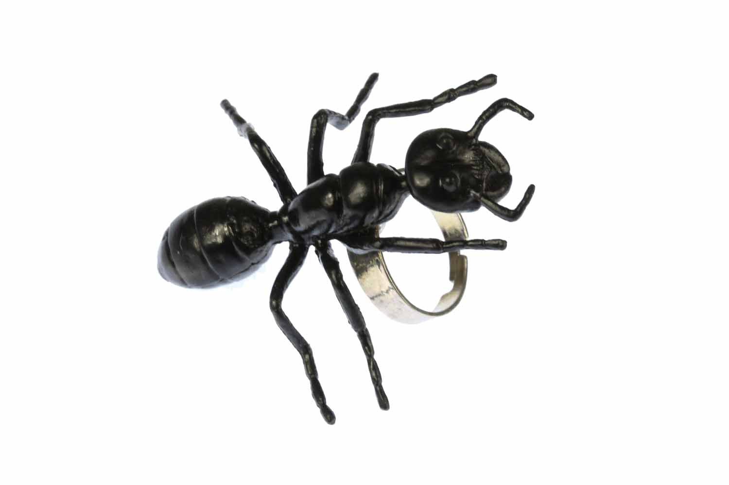 Miniblings Ants Ring Ant Halloween Horror Insect 5Cm, Multicolored, 55mm