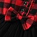 Kayotuas Toddler Kids Baby Girl Christmas Plaid Dress Ruffle Long Sleeve Botton Down Shirt Tutu Skirt Infant Fall Outfits (B-Buffalo Plaid Tutu Dress,4-5T)