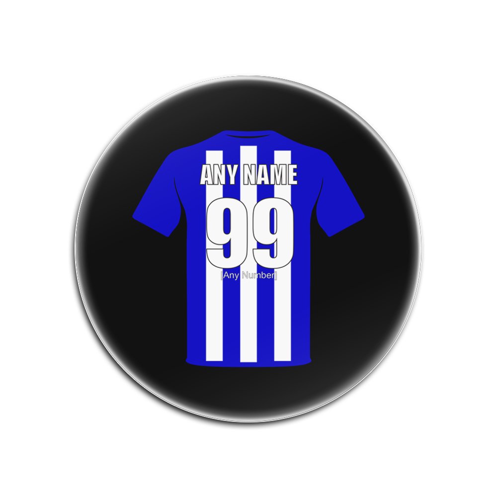 Dessous de verre carton brillant noir premium thème club de football
