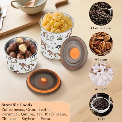 Envase hermético para café acero inoxidable 900 ml miniatura 5