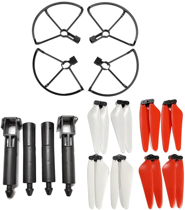 Drone Accessories for SJRC F11S 4K F11 Pro Rc Drone Spring Shock Absorber Blades Guard Propeller Protection Landing Gear for SJRC F11S 4K F11 Pro Rc Drone Replaceable (Color : Guard Kit 1)