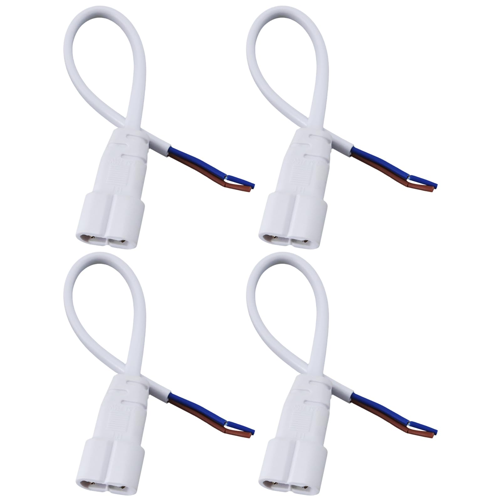 VGOL 4pcs 2Pin LED Tube Connector Power Cables 15cm for T5 Honeycomb Hexagon Ceiling Light