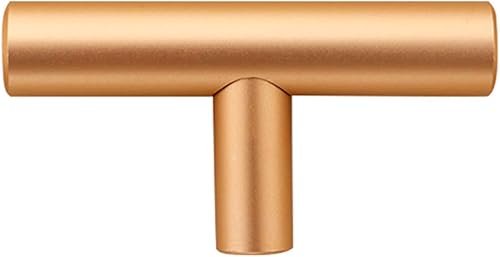 Tirador moderno para puerta de armario, de aleación de aluminio, con tornillo, color oro rosa