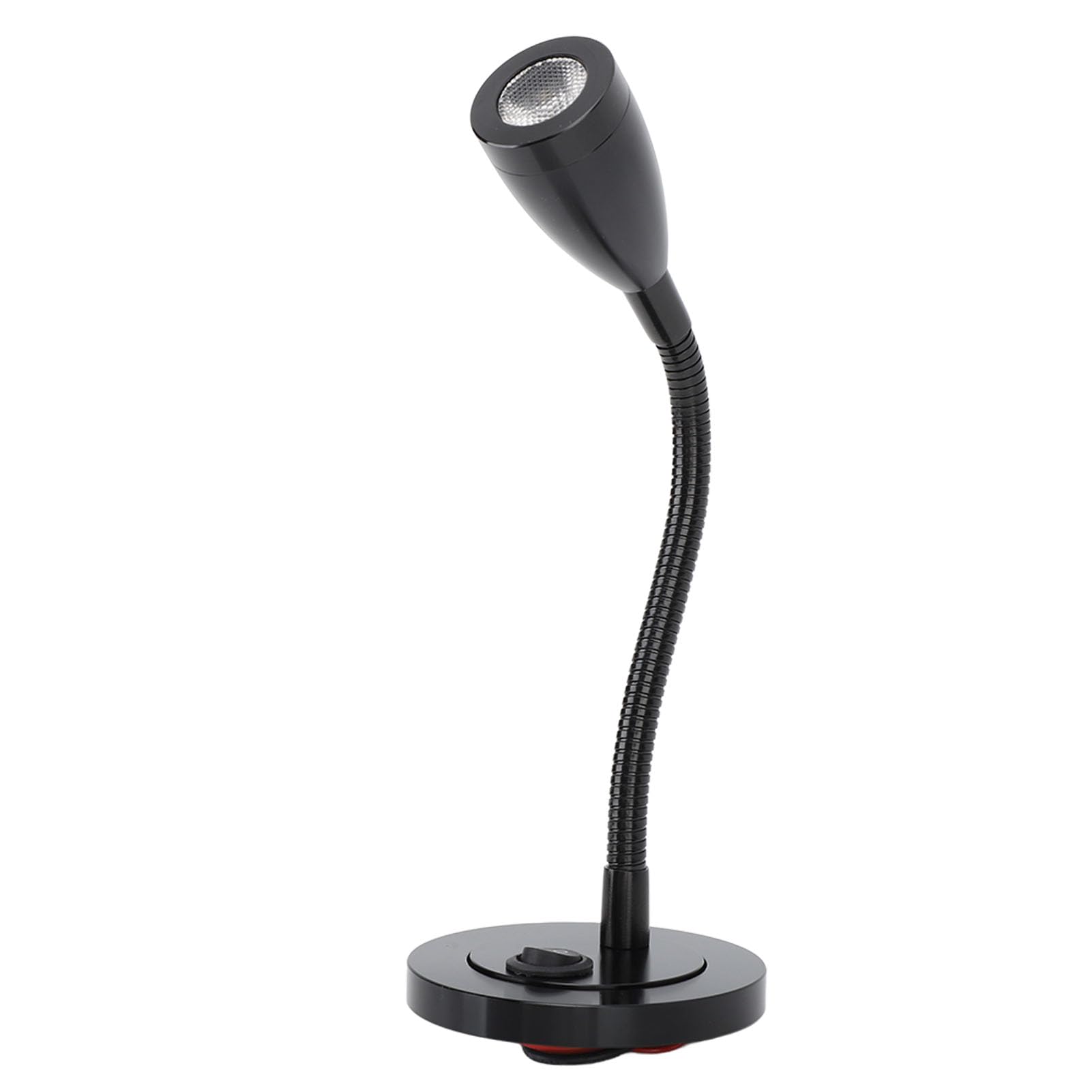 LED Reading Light DC12 to 24V Warm White High Brightness LED RV Bedside Light for Trucks Campers (Black)