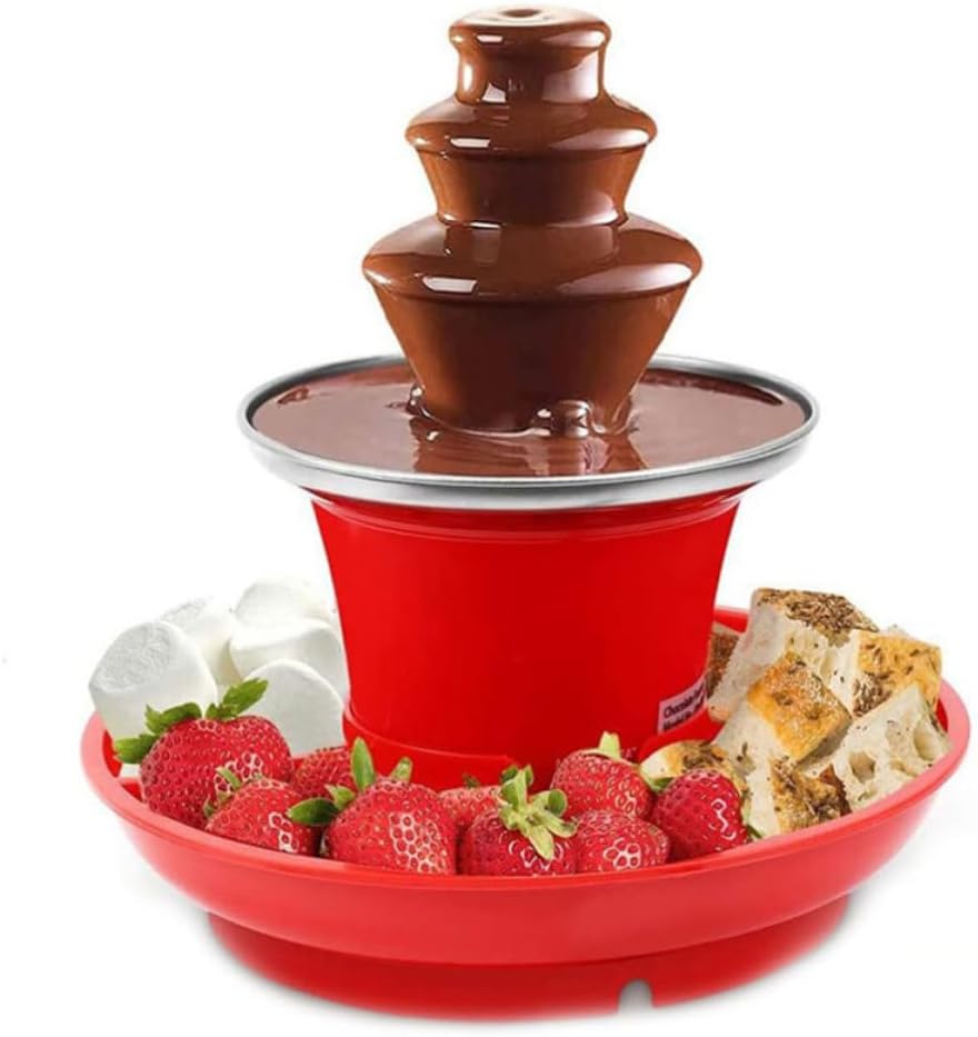 3-tier Chocolate Fountain Machine for Birthday Party and Graduation Party, Easy to Use Chocolate Fondue Maker with Disassemblable Center Tube, Made of Abs, Pp, and Stainless Steel
