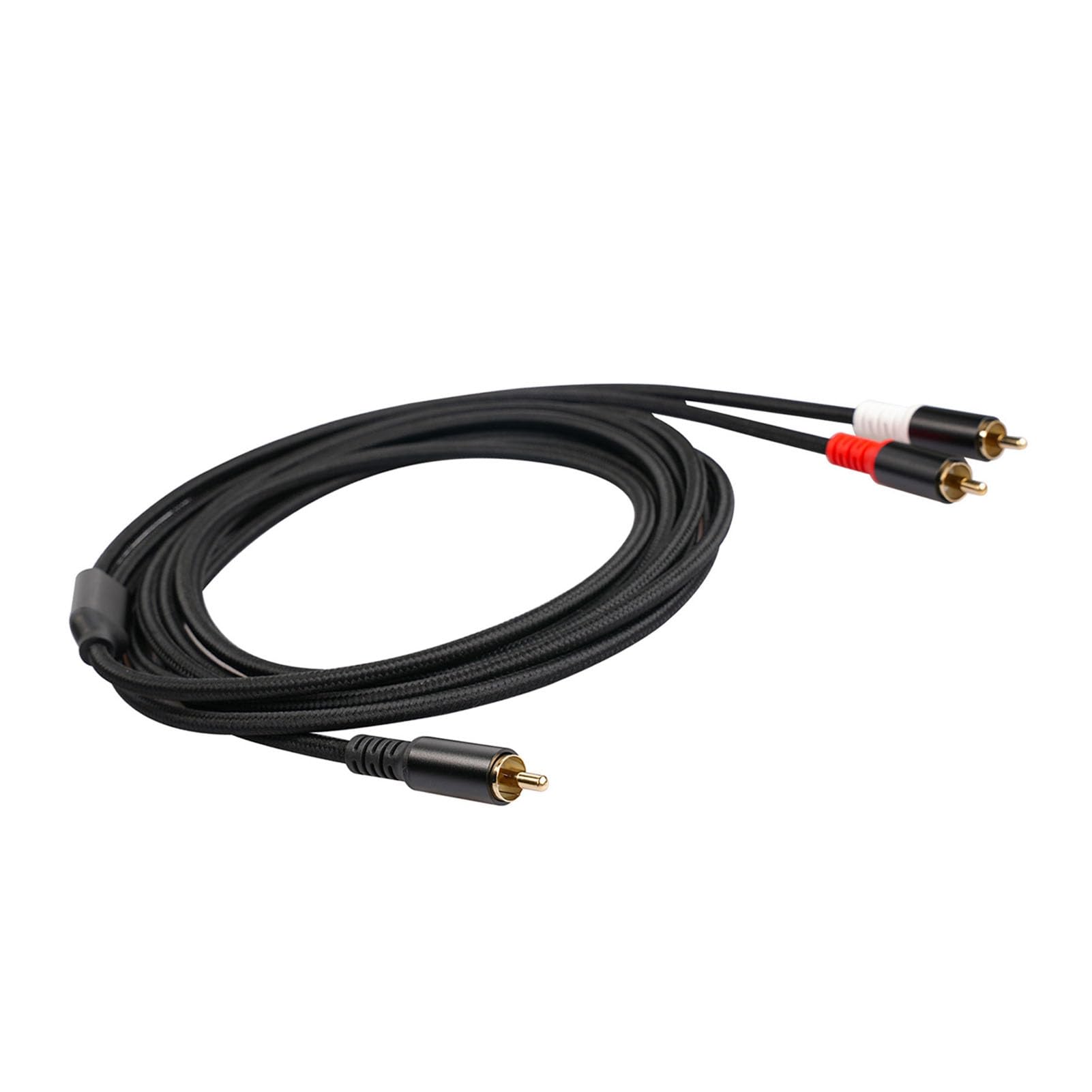 Giurupi y Cavo 1 Maschio a 2 Maschio Stereo Cavo Audio Dual Schermato Oro Oro Placcato da 6,5 ​​piedi Amplificier Tv Mixer Cd Player Dvd Lettore y Adattatore Audio Cavi (2m)