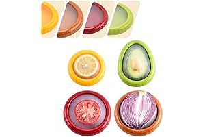 SILICONE WRAPS FOR FOOD, Silicone Fruit Storage Box, Silicone Fruit Storage Containers, MIX-4PCS