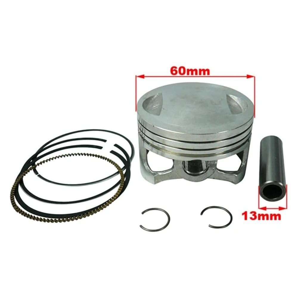Cilindro Motosierra Para ZONGSHEN Motocicleta Para ZS155 Accesorios Reacondicionados Kit Pistón Motor 60mm Diámetro 13mm Pin Para Pit Dirt Bike Todoterreno Pistón