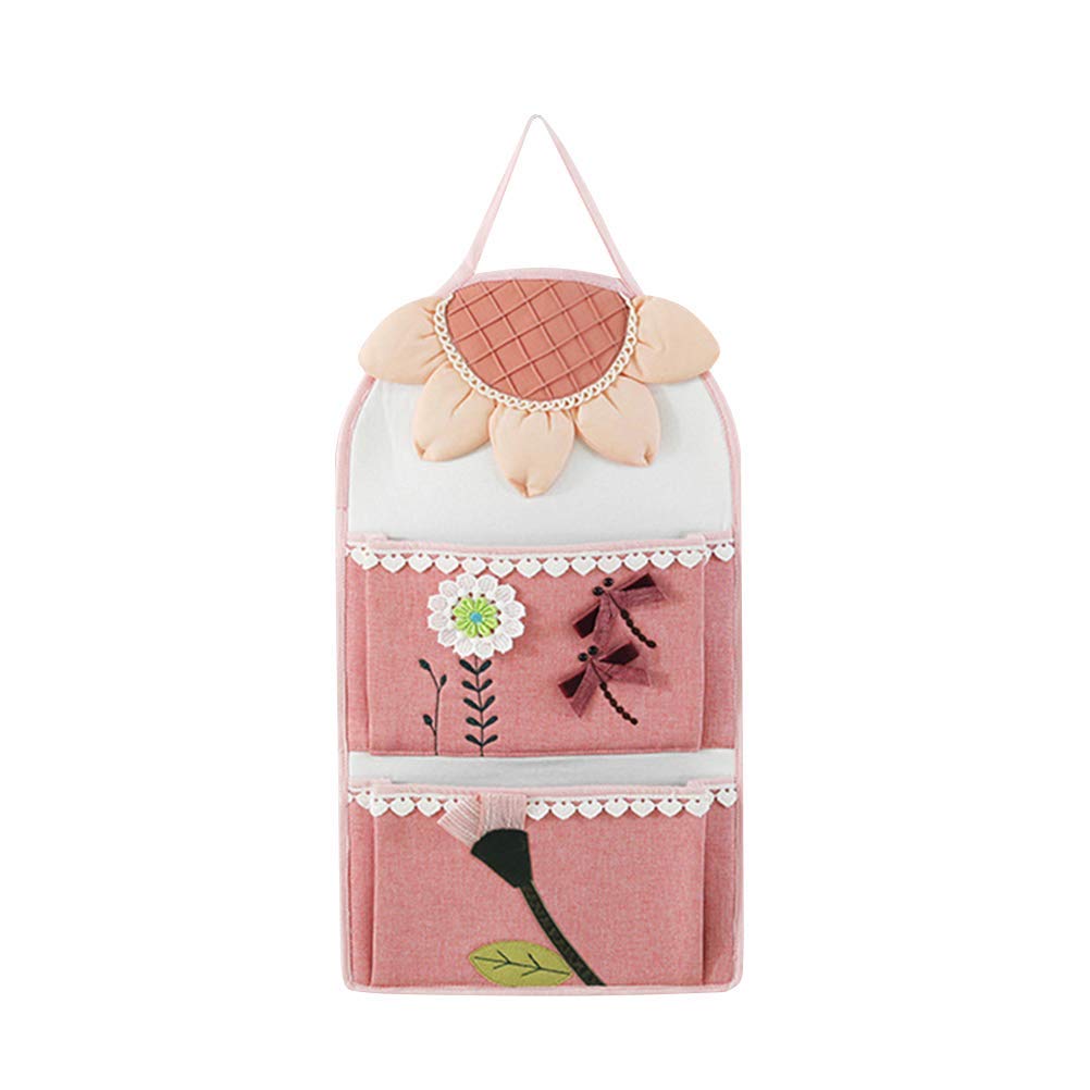 Bolsa de almacenamiento impermeable para colgar en la pared, organizador de armario Farbric, organizador de bolsillo para colgar en el dormitorio y el baño