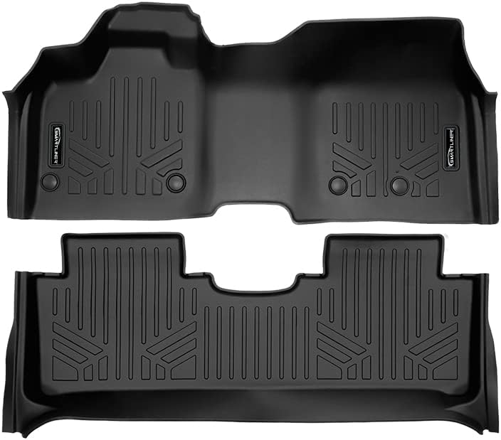 SMARTLINER All Weather Protection Custom Fit 2 Row Floor Mat Liner Set Compatible with 2023-2025 Nissan Ariya