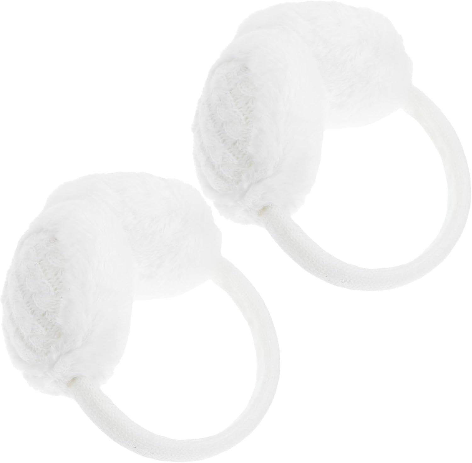 SEWACC 2pcs Winter Earmuffs with Snug Fit and Lint Knit Material, Cute Ear Warmers for Boys, for Outdoor Play and Winter Activities