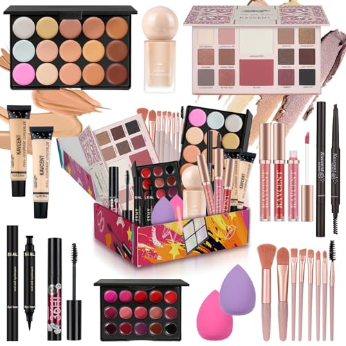 Image of Makeup Kit for Women Teens full Kit Makeup set for Teens Teenagers 14-16 Eyeshadow Foundation Makeup Gift set for Women Makeup Kit for Teen Girls