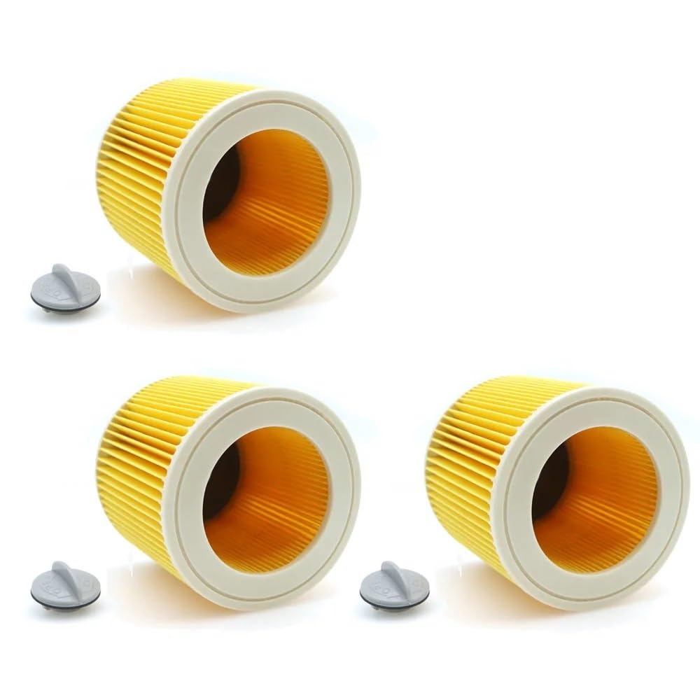 For aspiradoras Karcher Piezas de Cartucho Filtro HEPA WD2250 WD3.200 MV2 MV3 WD3 Piezas de Filtro Karcher Filtros de Polvo de Aire(3pcs)