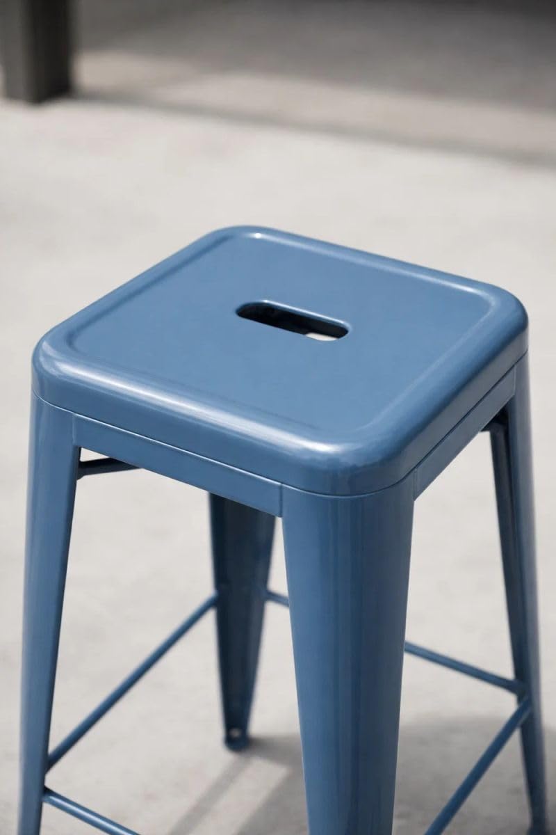 Regalos Miguel - Taburete Torix Alto 76 cm - Azul Petróleo