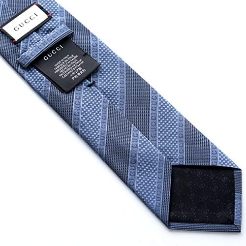 [グッチ] ネクタイ ブルー ストライプ GUJ-833 [並行輸入品]