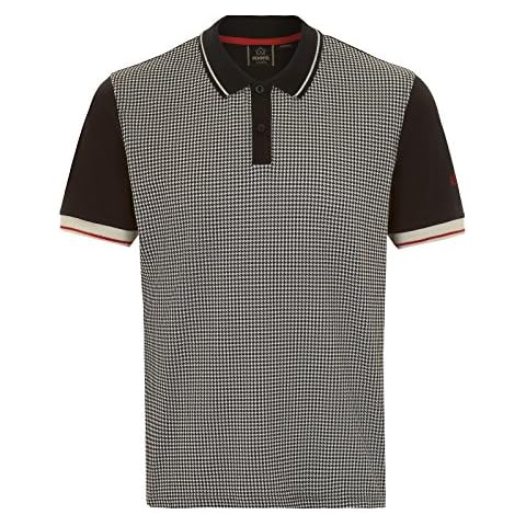 Merc of London Men's Dogtooth Polo Shirt Cover