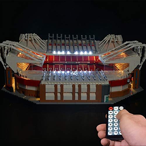 SIROD Kit de Luces LED Kyglaring para Lego 10272 Old Trafford Manchester United con Bloques de construcción de luz de Control Remoto Ladrillos para Lego 10272 Kit de (Modelo 10272 NO Incluido)