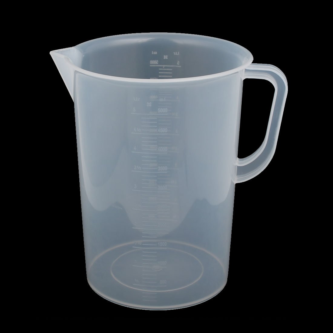 sourcing map 5000ml Vaso Medidor Volumétrico Graduado Claro Accesorio De Cocina De Laboratorio