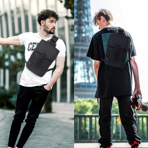 TPAID Sling Bag for Women Men, Crossbody Bag Sling Backpack Shoulder Chest Bag for Sport Lightweight Motorcycle for Hiking Biking Travel3