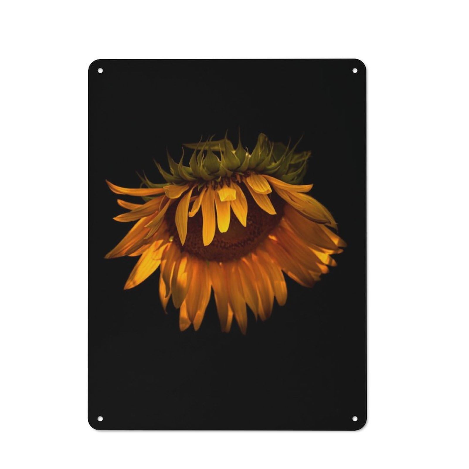 Country Country Metal Sign 40x30cm Featuring Sunflower, Rustic Kitchen Decor for Cottage, Kitchen, Hallway Or Breakfast Nook