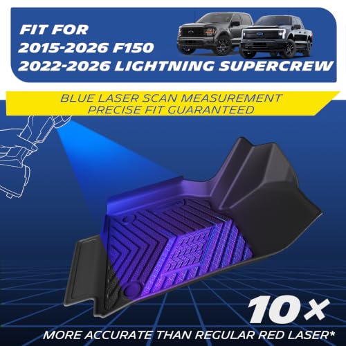 Image of Michelin Vehicle Mats for 2015-2026 Ford F150 /2022-2026 Lightning Crew Cab