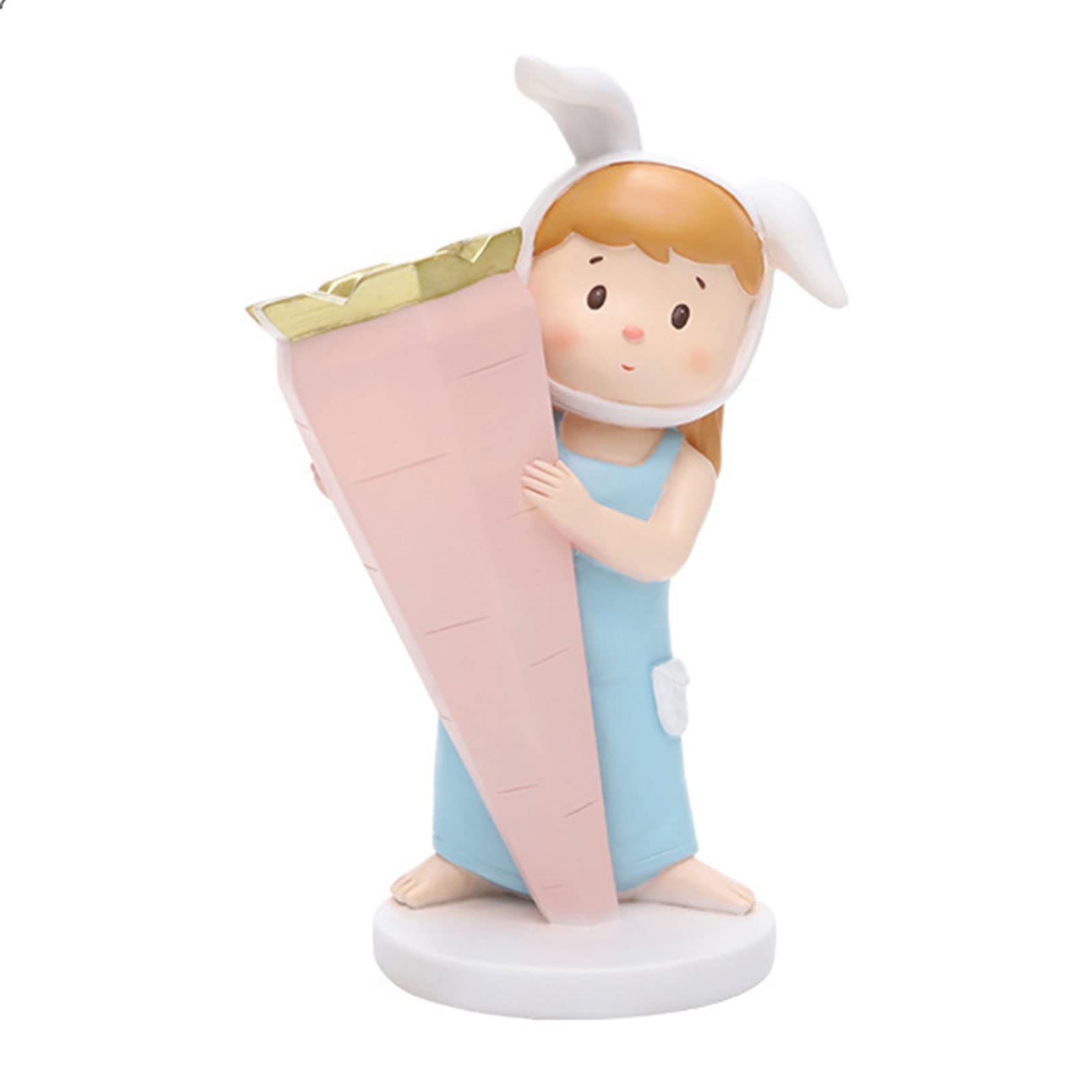 Hsioluted Unique Cute Planter Pots Dry Flower Pot Female Sculpture Statue Flower Vase Presents for Women Kids Girls Wife Plant Containers Indoor