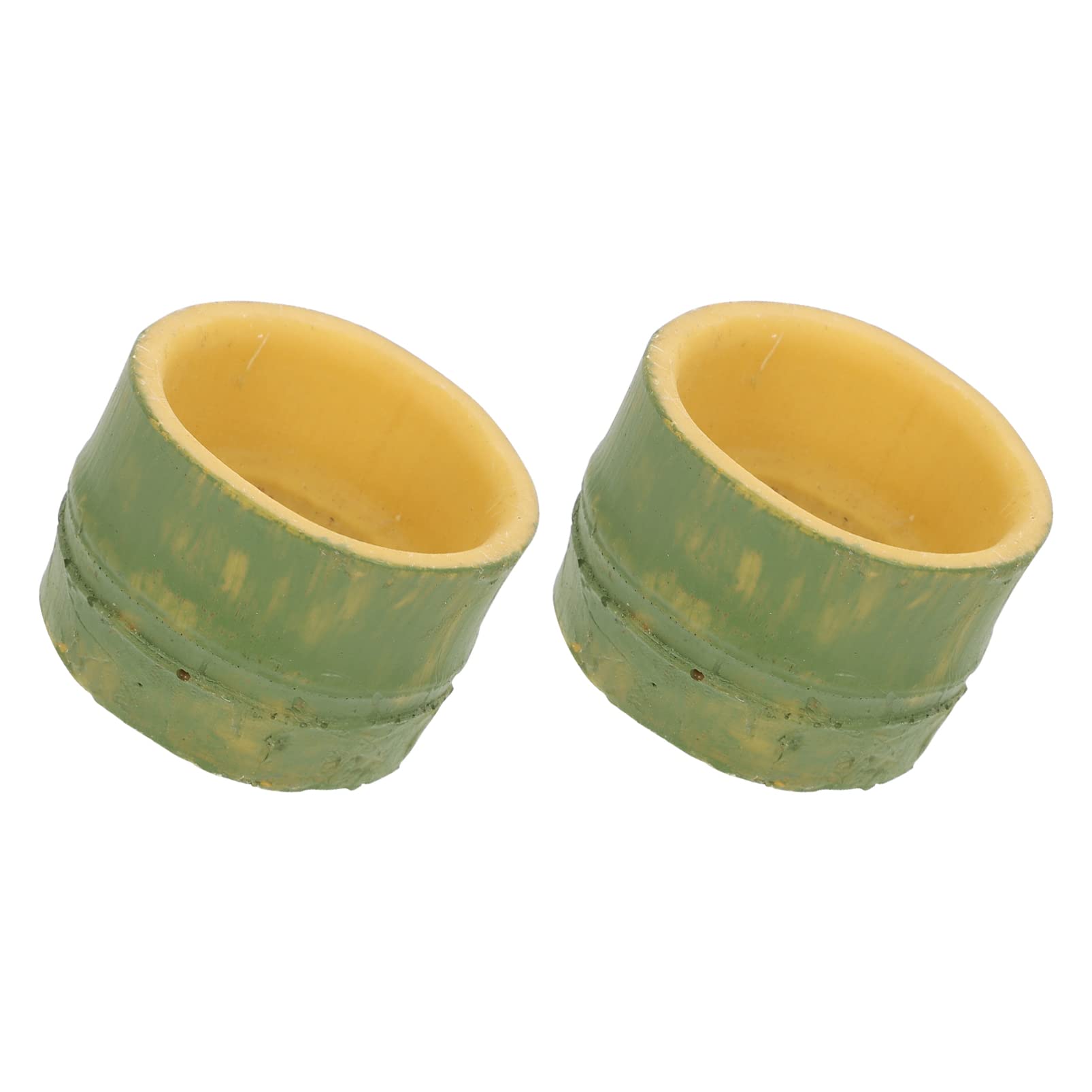 GALPADA 2Pcs Reptile Water Basin Durable Resin Water Container for Scorpion Gecko Lizard and Stable Design for Pet Feeding