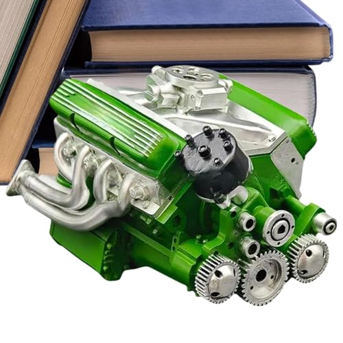 Modèle de moteur miniature V8 pour collection d'affichage et décoration