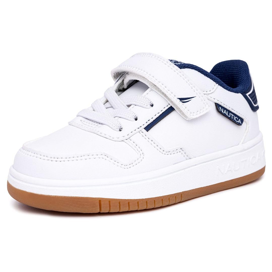 Nautica Kids Adjustable Strap Shoes | Comfortable Casual Sneakers for Boys and Girls, Toddlers &amp; Little Kids