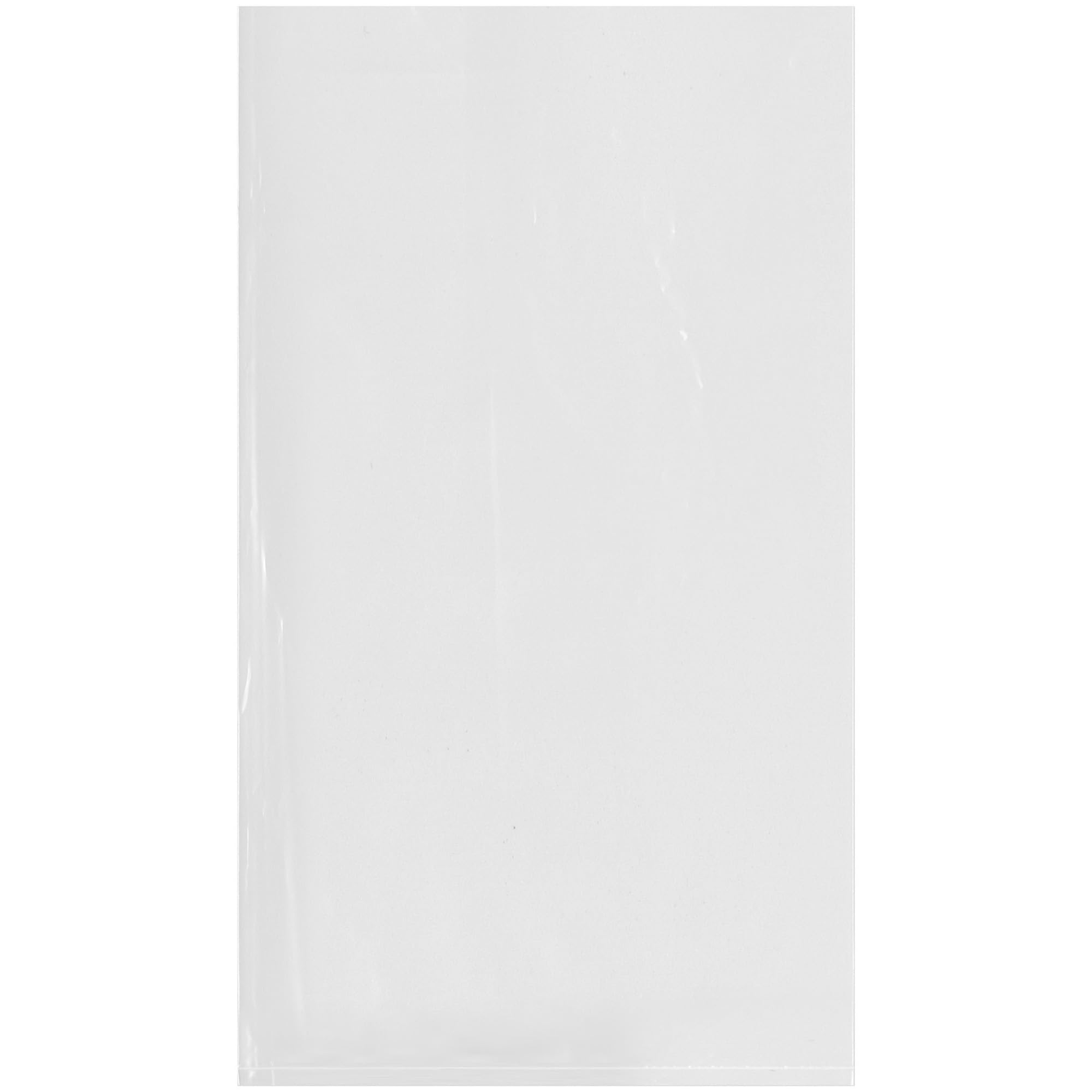 Plymor 8" x 14" (Pack of 100), 2 Mil Flat Open Clear Plastic Poly Bags