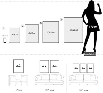 TERUEA Minimalist Abstract Floral Painting on Canvas Living Room Bedroom Home Wall Decor Chinese style peach blossom painting Canvas Prints for Living Room and Bedroom Abstract(pink)-70x100cm Framed