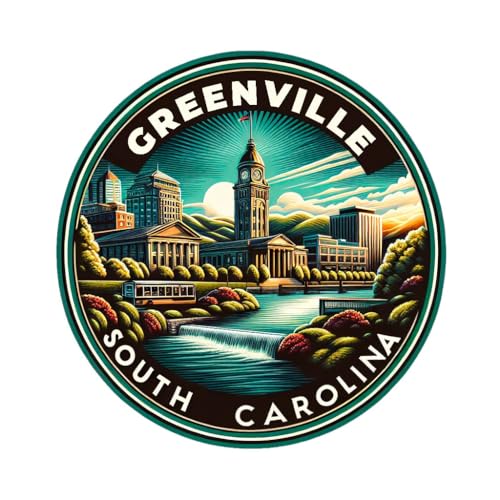 Greenville South Carolina Souvenir Destination Die Cut Flat Magnet 2-Inch Greenville South Carolina Souvenir Destination Die Cut Flat Magnet 2-Inch
