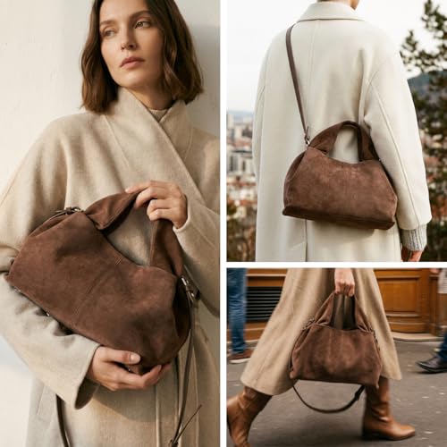 Bolso Hobo de Gamuza Sintética para Mujer miniatura 2
