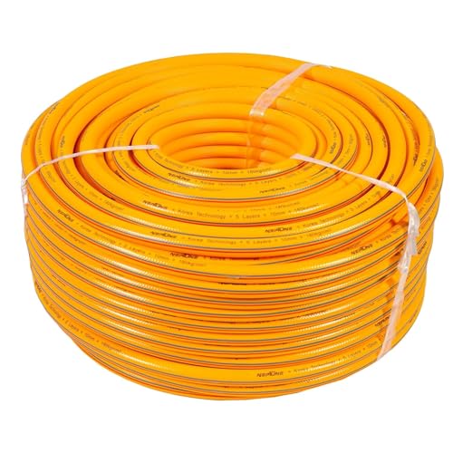 Image of HYCO LABEL FLYMAX PVC High Pressure Hose Pipe 100M, KOREAN MADE, UV and Weather Resistant, Puncture Proof, Leak-Proof, Flexible Garden Hose for Agriculture, Car Wash, Outdoor Cleaning (10MM 5 LAYER)