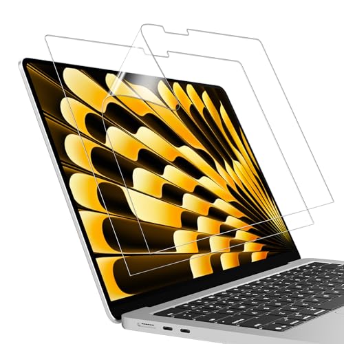 MasiBloom® Protector de pantalla para Apple MacBook Air de 13.6 pulgadas (2024/2022, M3/M2) de alta definición, filtro antiarañazos, accesorio protector de laptop