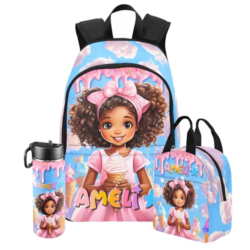 Artsadd Custom Kids Backpack Personalized Name Bookbags School Bag for Boys&Girls Preschool Elementary Kindergarten Backpack(A-design 09)