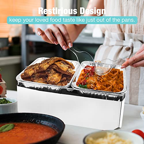 Restlrious Chafing Wire Rack Stand For Buffet Set, 4 Pack Full Size Disposable Chafing Dish Rack, Foldable Buffet Serving Stand For Food Warmer, Collapsible For Easy Storage & Reuse For Party Event #TOP5