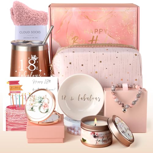 Anforsun 18th Birthday Gifts for Girls 18 Birthday Gift Ideas Gifts for 18 Year Old Girl Happy 18th Birthday Gifts for Daughter Niece Granddaughter Best Friends Sister Her Bestie Birthday